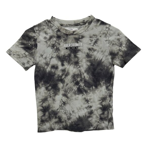 abercrombie kids Other - Abercrombie & Fitch Kids Boys Size 7/8 Tie-Dye T-Shirt Grey Black Short Sleeve